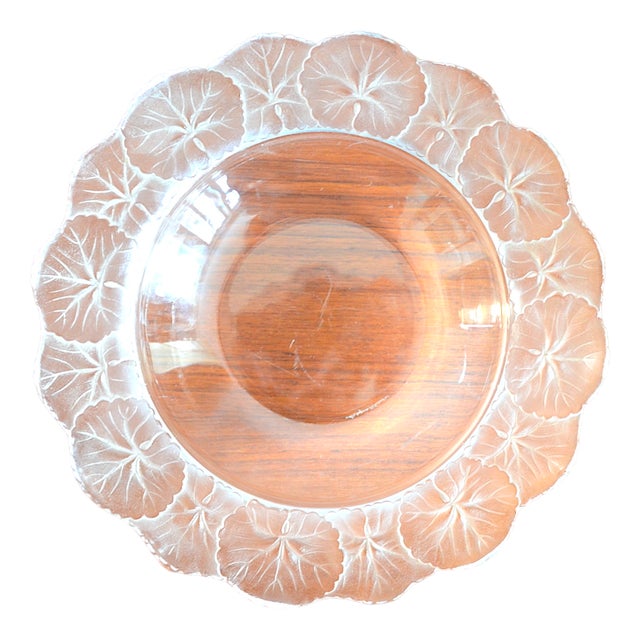 Vintage Glass Bowl by Rene Lalique, 1960s For Sale