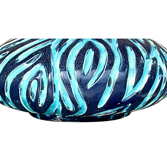 Vintage Boho Wiggles Pottery Vase For Sale - Image 10 of 12