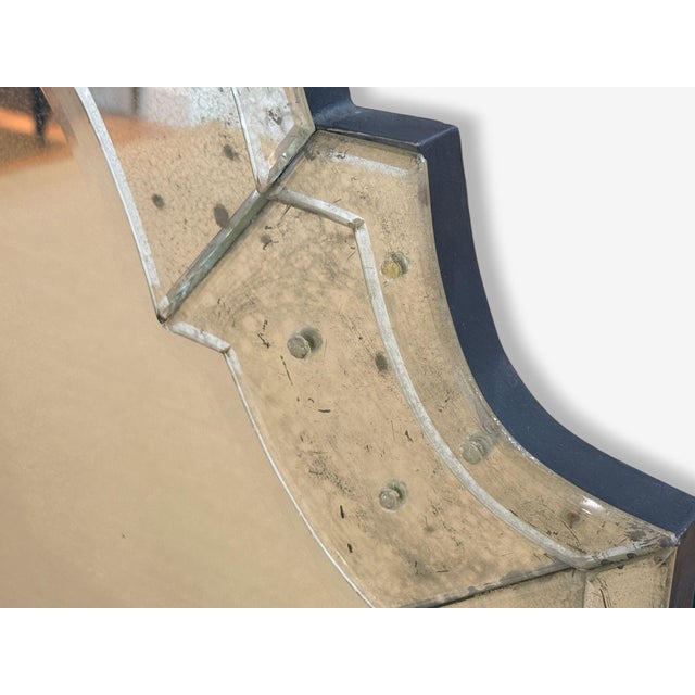 Queen Anne Style, Venetian Wall Mirrors, Antiqued Beveled Glass, Dome Top For Sale In New York - Image 6 of 9