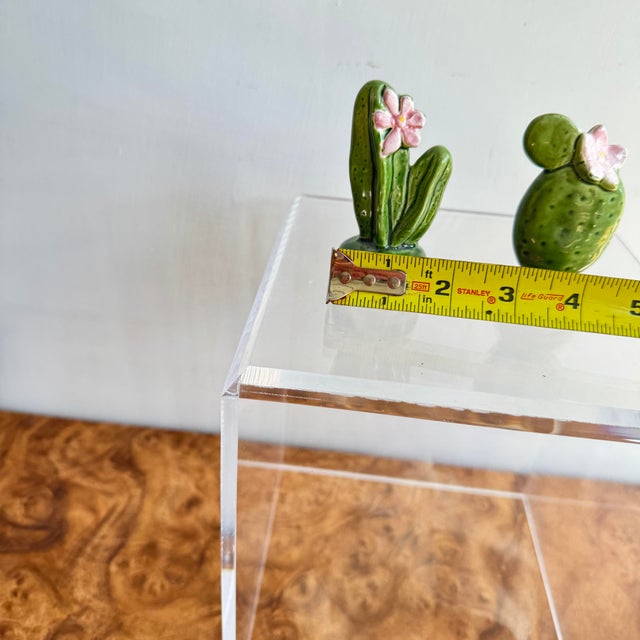 Vintage Ceramic Cactus Salt and Pepper Shakers- A Pair For Sale - Image 9 of 9