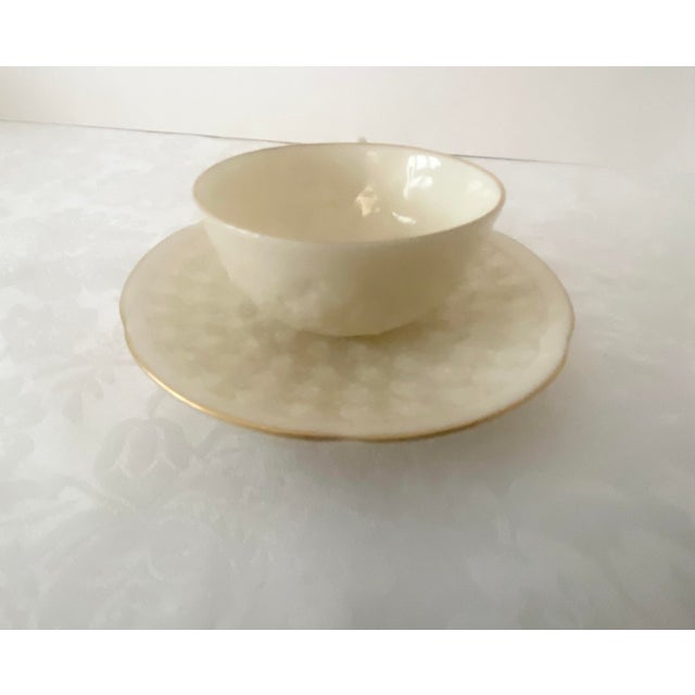 Mid 20th Century Lenox Reproduction of First Lenox Piece (#1) Designed 1889 Limited Edition Demitasse Cup & Saucer - 2 PCS Mint Condition For Sale - Image 10 of 18