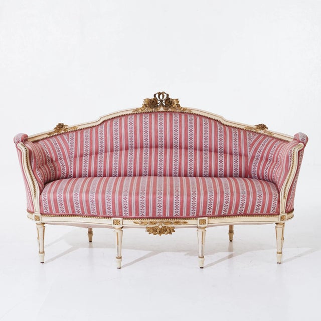 Wood Antique Gustavian Sofa For Sale - Image 7 of 7