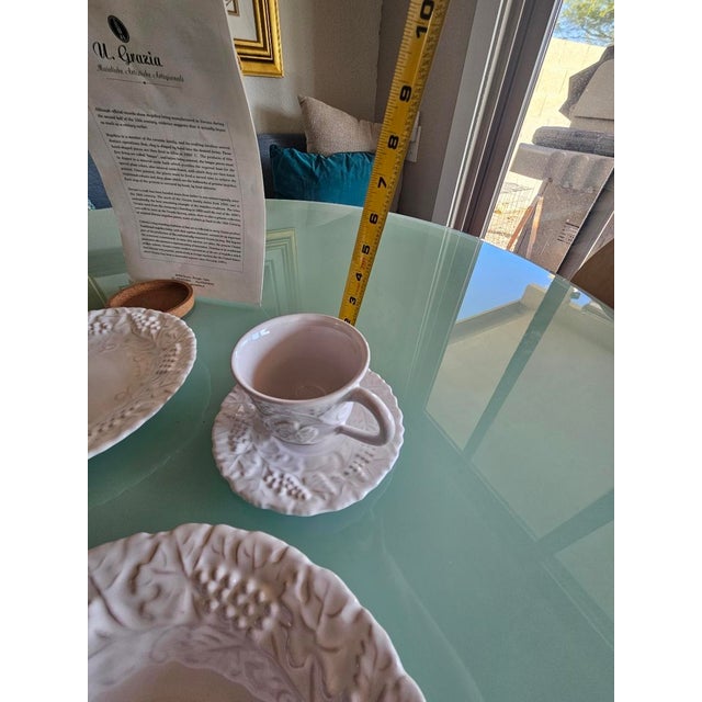 Late 20th Century Grazia Majolica Deruta Dinnerware Set- 47 Pieces For Sale - Image 4 of 11