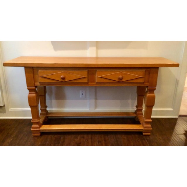 Drexel Traditional Maple Console For Sale - Image 10 of 10