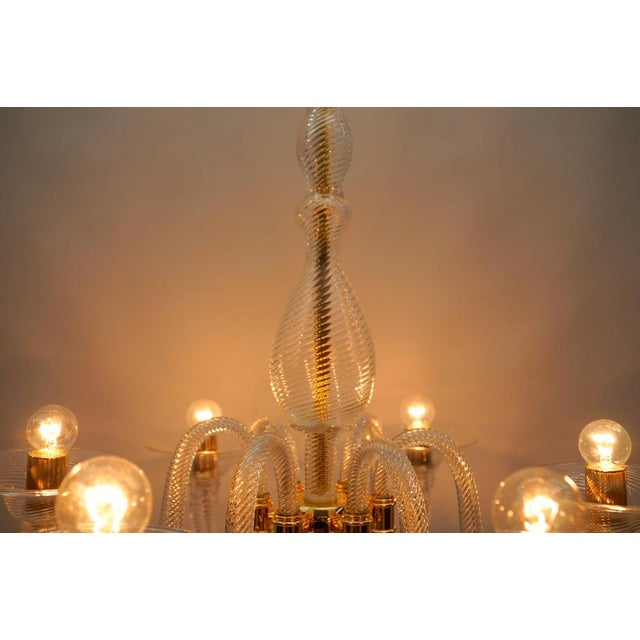 Murano Glass Chandelier from Barovier & Toso, Italy, 1990s For Sale - Image 14 of 18