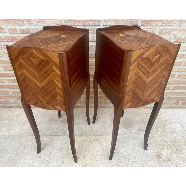 Wood Tulipwood Bedside Tables, Set of 2 For Sale - Image 7 of 11