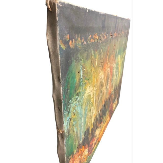 1960s Painting: Nocturnal Fountain Celebration For Sale - Image 4 of 12