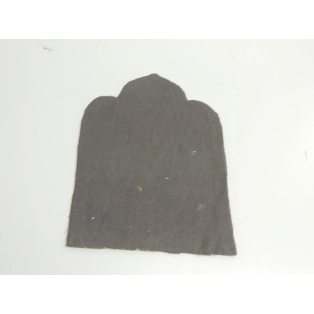 Victorian Antique Victorian Red and Brown Glass Beads Tapestry For Sale - Image 3 of 5