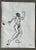 1980s female nude marker drawing by Pennsylvania artist John Reilly (1942-2021). Estate stamp on one side, double sided...