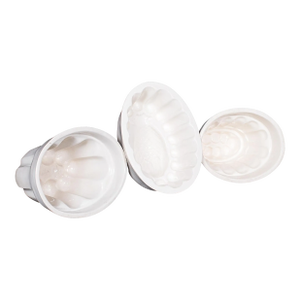 Set of 3 Antique Jelly Moulds, English, Ceramic, Kitchen Accessory, Victorian