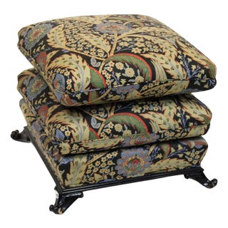 Vintage Turkish Ottoman in the Style of Frances Elkins For Sale