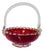 Handmade Candy Dish in Ruby ​​Glass, Italy, 1960s For Sale