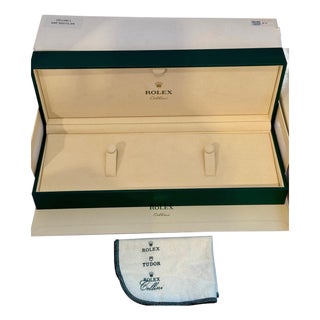 Rolex Watch Box, New Creme Empty Acs. ROLEX watch case box CELLINI L Brand New For Sale