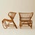 1960s Viggo Boesen Danish Rattan “Fox Chairs”, a Pair, Mid Century, 1960's For Sale - Image 5 of 12