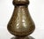 Brown Antique Islamic Syrien Brass Floor Lamp with Hand Painted Camel Skin Leather Lampshade, 1930s For Sale - Image 8 of 18