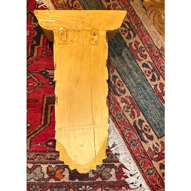 Pair of English Giltwood Wall Brackets For Sale - Image 11 of 14