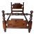 Ethan Allen Antique Pine Cannonball Style Single Bed Frame For Sale