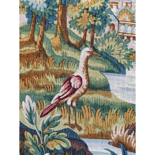 Vintage Silk Screen Printed Tapestry Verdure Chantilly, 1960s For Sale - Image 18 of 18