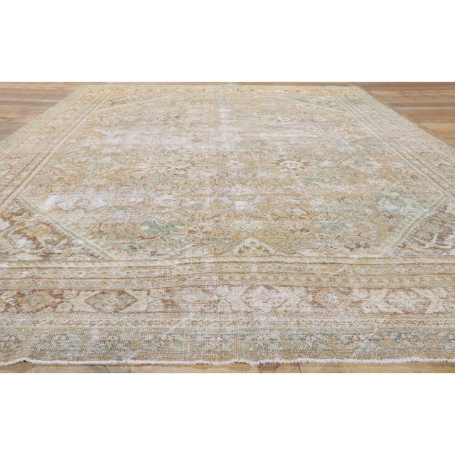 Textile Early 20th Century Antique Persian Mahal Rug, 09'00 X 12'06 For Sale - Image 7 of 9