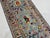 Blue Gray Persian-Style Floral Wool Runner Rug, Natural Dyes, 2'9" X 9'7" For Sale - Image 4 of 14