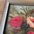 Rose Roses and Berries in Vase Still Life Framed Oil Painting, the Weaver's Table by Artist Kristin Ashman For Sale - Image 8 of 10