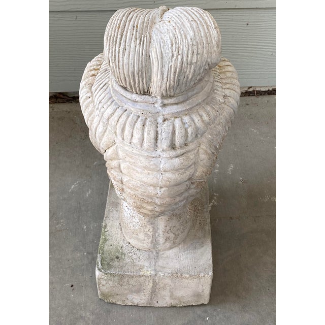 Sculptural Stone Garden Buddha Head For Sale - Image 4 of 7