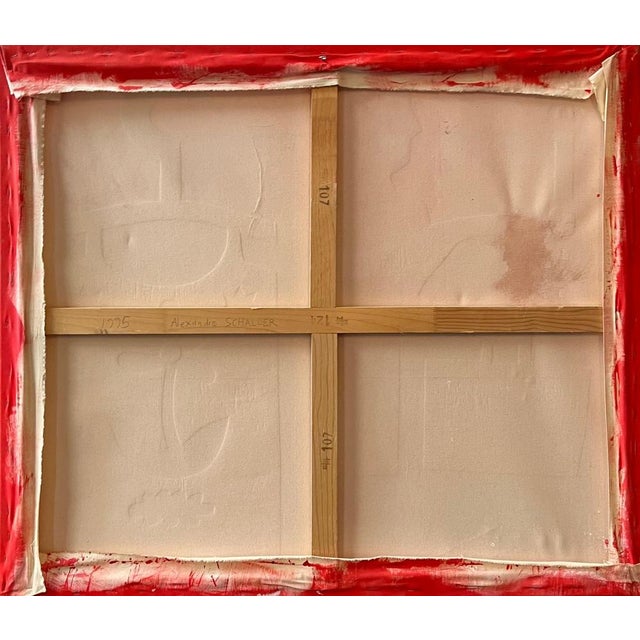 Alexandre Schaller, On/Off, Acrylic on Canvas, 1995 For Sale - Image 8 of 9