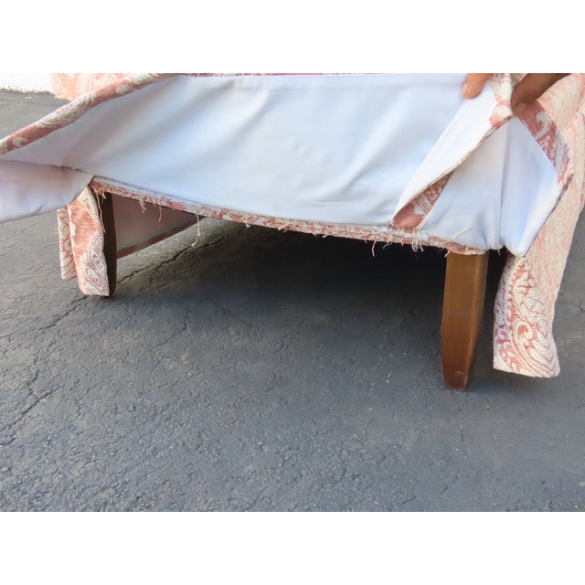 French Long Large Fainting Couch Chaise Lounge 6652 For Sale - Image 12 of 17