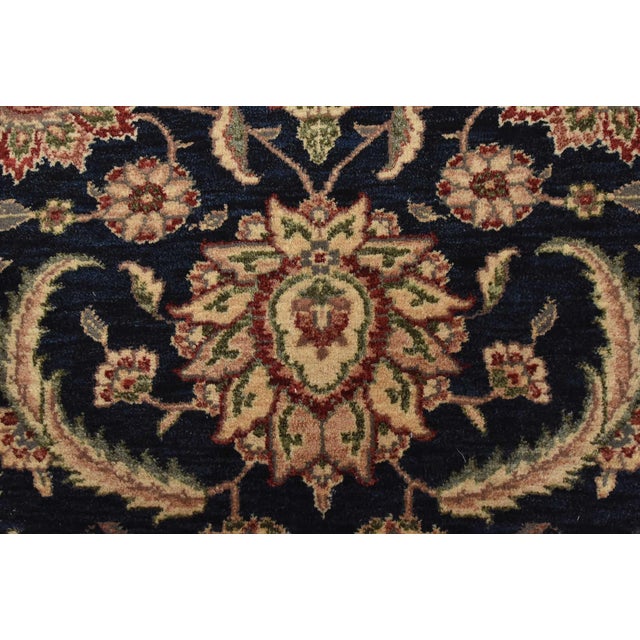 Blue Fine Tabriz Rug 3’1” X 5’2” Blue Wool Traditional Hand-Knotted Carpet For Sale - Image 8 of 13