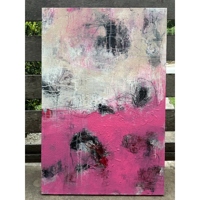 Layers of acrylic painted on stretched canvas. Multiple coats of varnish. Artist signature on back. Wired and ready to hang.