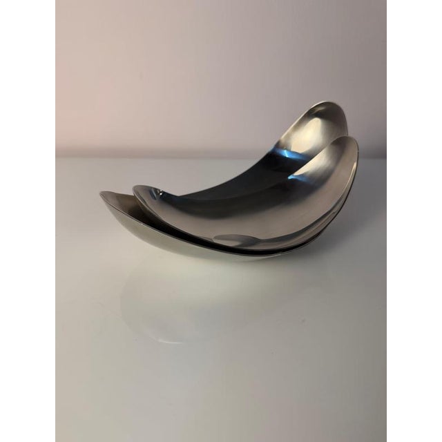 Leaf Serving Bowls by Helle Damkjær for Georg Jensen, Set of 2 For Sale - Image 3 of 10