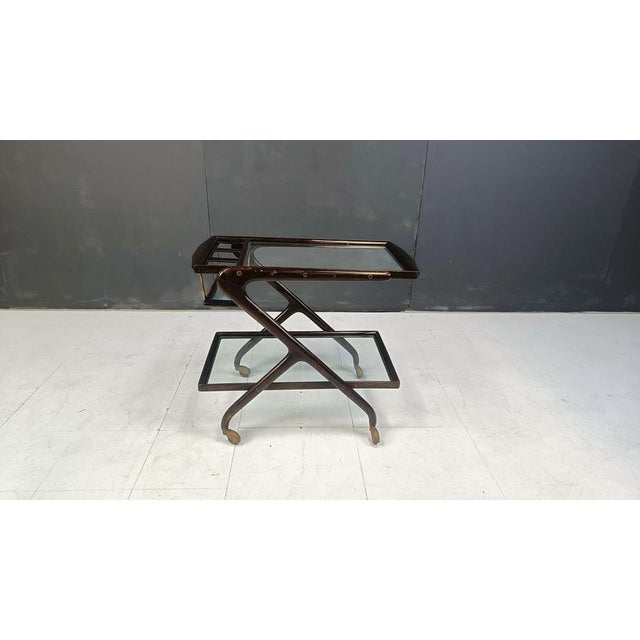 Vintage Italian Serving Trolley, 1950s For Sale - Image 3 of 15