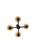 Model 1373/4 Four Arm Chandelier by Paavo Tynell Taito Oy for Oy Taito Ab, 1940s For Sale - Image 9 of 12