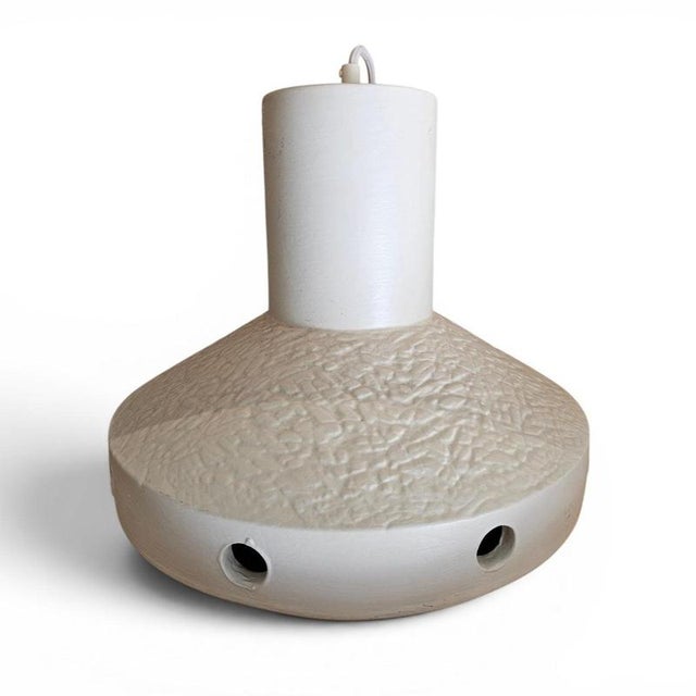 Matte Glazed Ceramic Hanging Lamp, 1970s For Sale - Image 9 of 18
