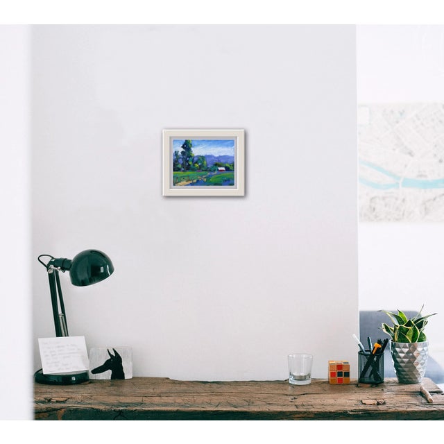 Red Barn, Expressionist Oil Painting For Sale - Image 12 of 12