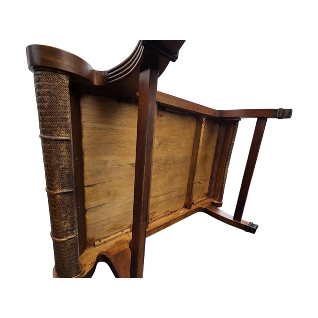 1990s Tommy Bahama Lexington Cane Coffee Table British Colonial Classical Revival For Sale - Image 13 of 18