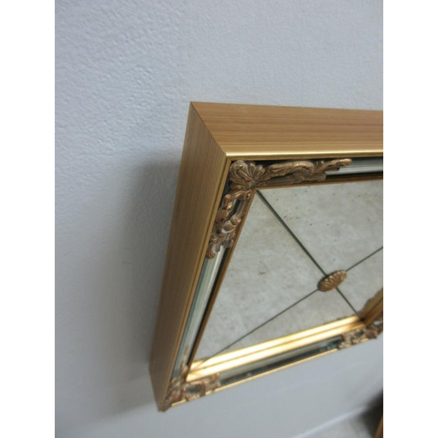 1980s 1980s Labarge Gold Gilt Venetian French Mirror Italian Neo Classical Biedermeier For Sale - Image 5 of 9