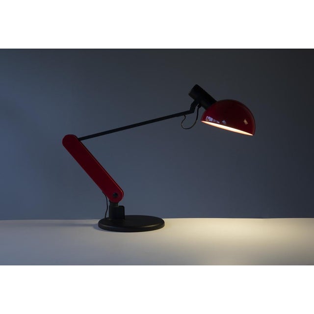 Large Vintage Adjustable Desk Lamp by Bruno Gecchelin for Guzzini, 1982 For Sale - Image 9 of 11