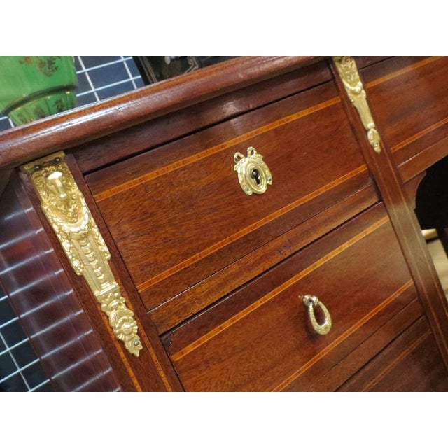 Wood French Empire Writing Desk, 1930s For Sale - Image 7 of 8