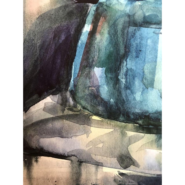 1990s Watercolor Painting Breakfast Unknown Artist | Chairish
