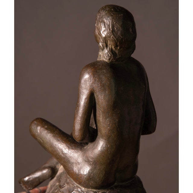 Gaetano Martinez, Art Deco Nude of Woman, 1925, Bronze & Marble For Sale - Image 4 of 15