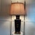 Chinoiserie Vintage 29” Hexagonal Chinoiserie Ceramic Table Lamp With Pleated Drum Shade For Sale - Image 3 of 12