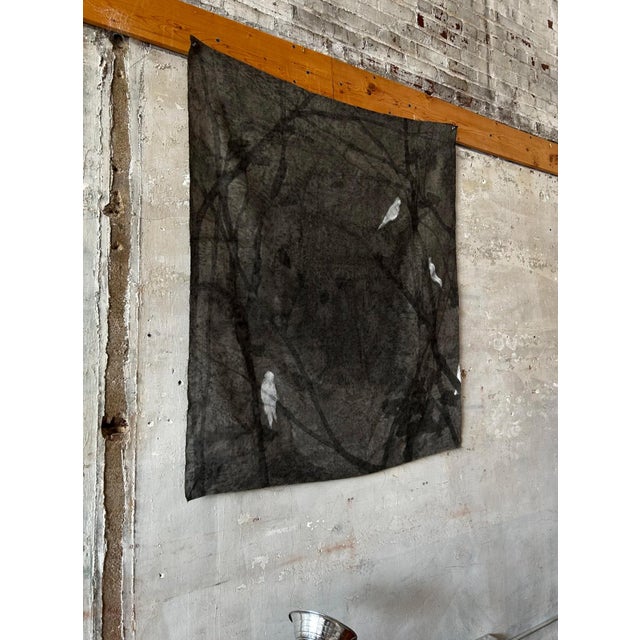 Mixed Media Landscape on Raw Linen by Chelsea Fly For Sale In Memphis - Image 6 of 6