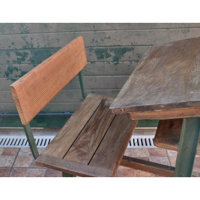 Vintage School Desk For Sale - Image 12 of 15