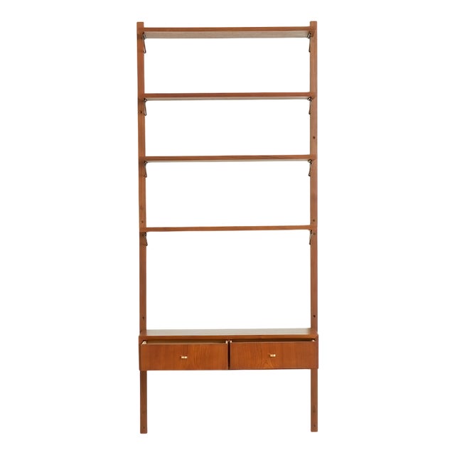Vintage Scandinavian Wall Unit with Console in the style of Poul Cadovius, 1960s For Sale