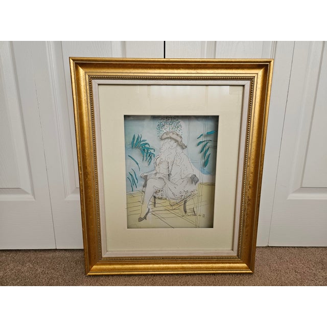 This is a large three-dimensional painting on glass by Jean-Pierre Weill, a well-known artist specializing in layered...