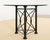 Metal Iron and Glass Round Garden Pedestal Dining Table For Sale - Image 7 of 12