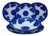 5 Pc Antique New Wharf Pottery Waldorf Flow Blue Porcelain Dinnerware Bowl Plate For Sale
