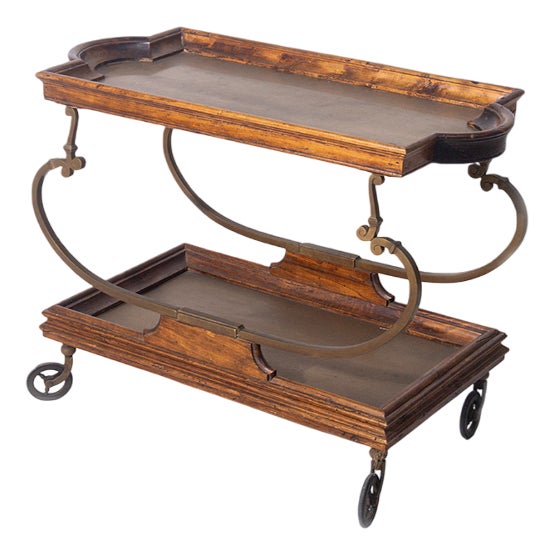Victorian English Serving Cart, 1930s For Sale