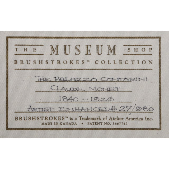 French The Palazzo Contarini, Giclee After Claude Monet For Sale - Image 3 of 5